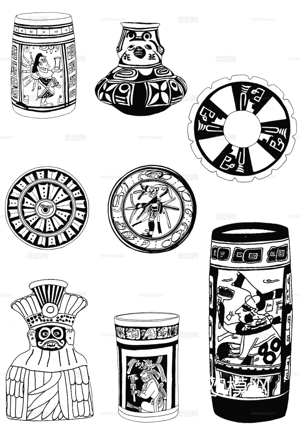 黑白遮罩通道黑白凹凸高光遮罩线条花纹纹理水泥做旧脏旧墙面下载