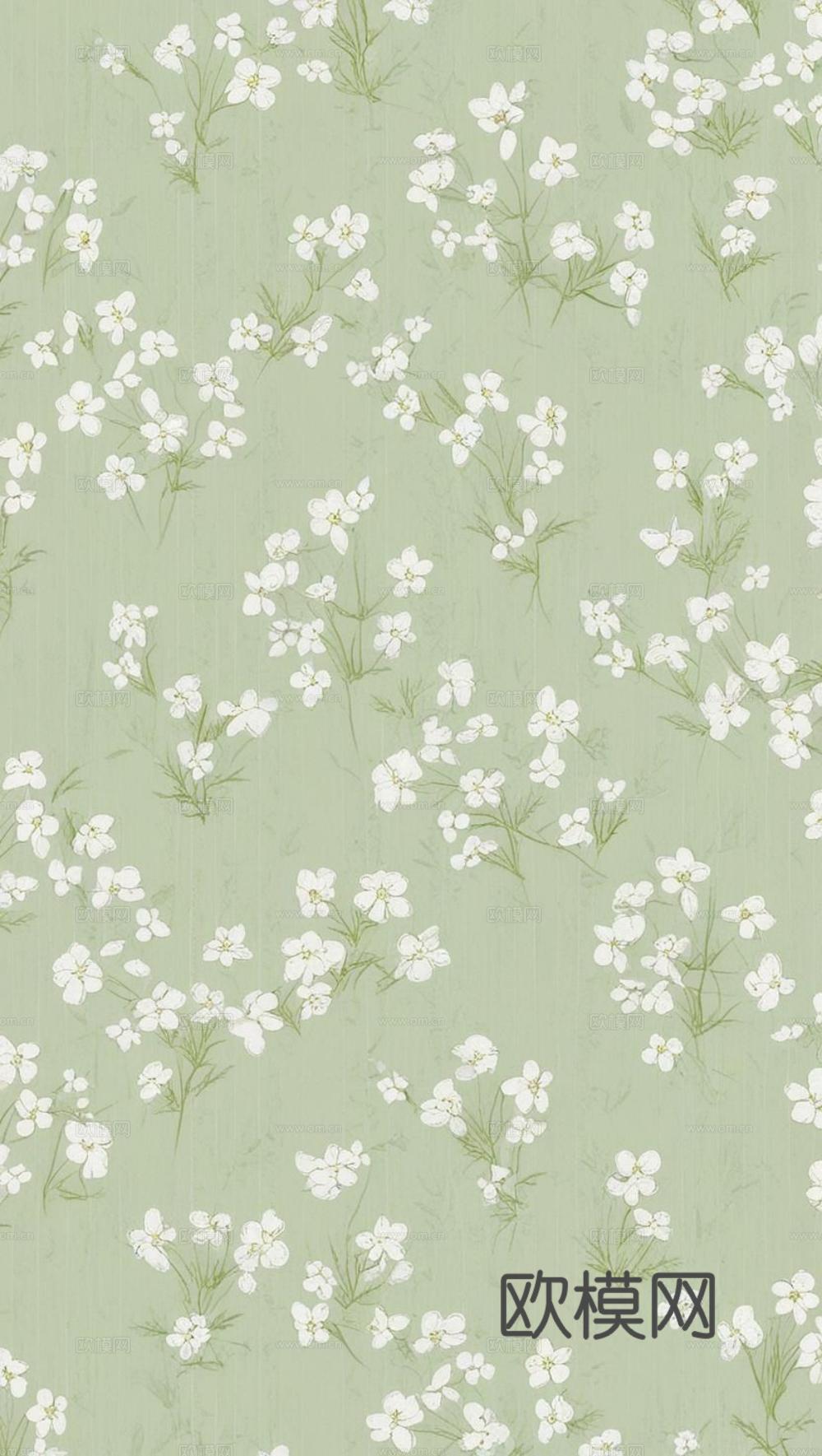 植物壁纸壁布 植物印花壁纸