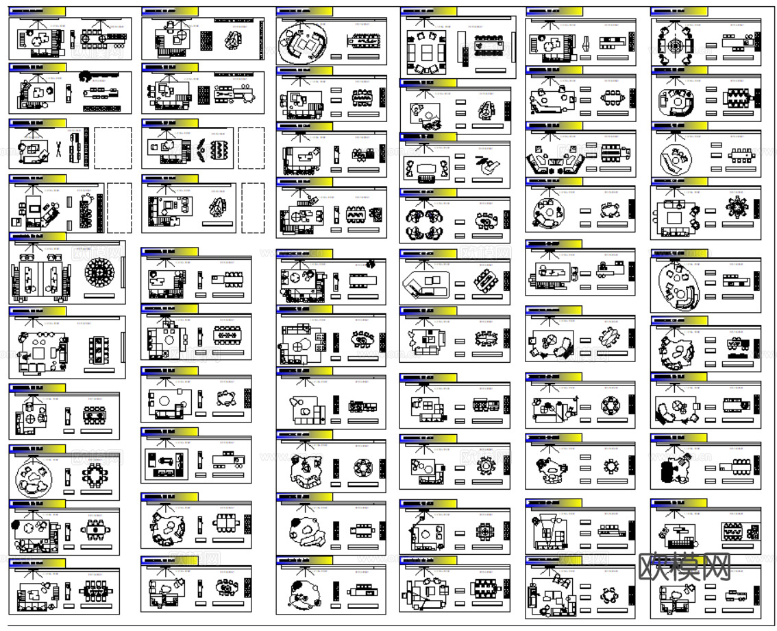 2026网红沙发CAD图库专辑大全cad施工图