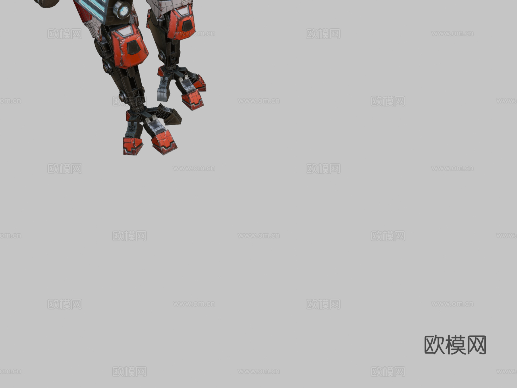 钛族危机装甲3d模型下载（渲染图2）