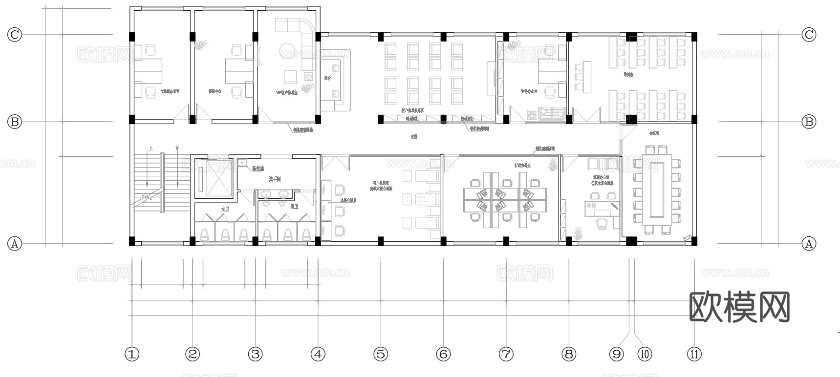 4S汽车服务中心 最新平面施工图合集cad施工图