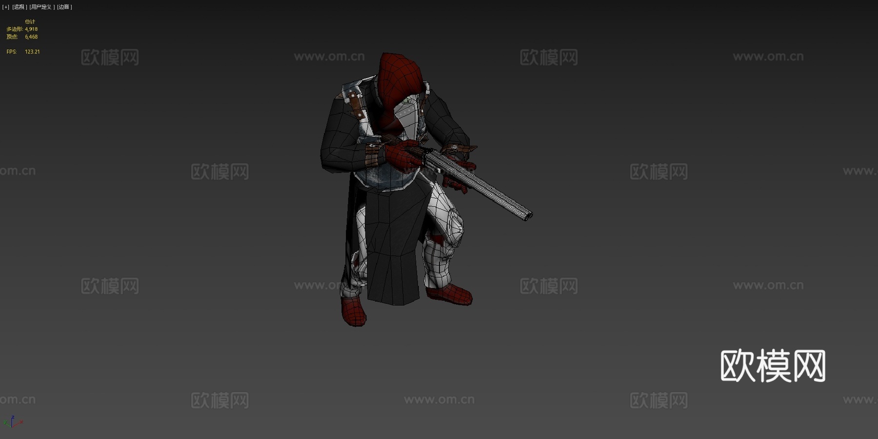 第六军团冲锋队员3d模型下载（渲染图4）