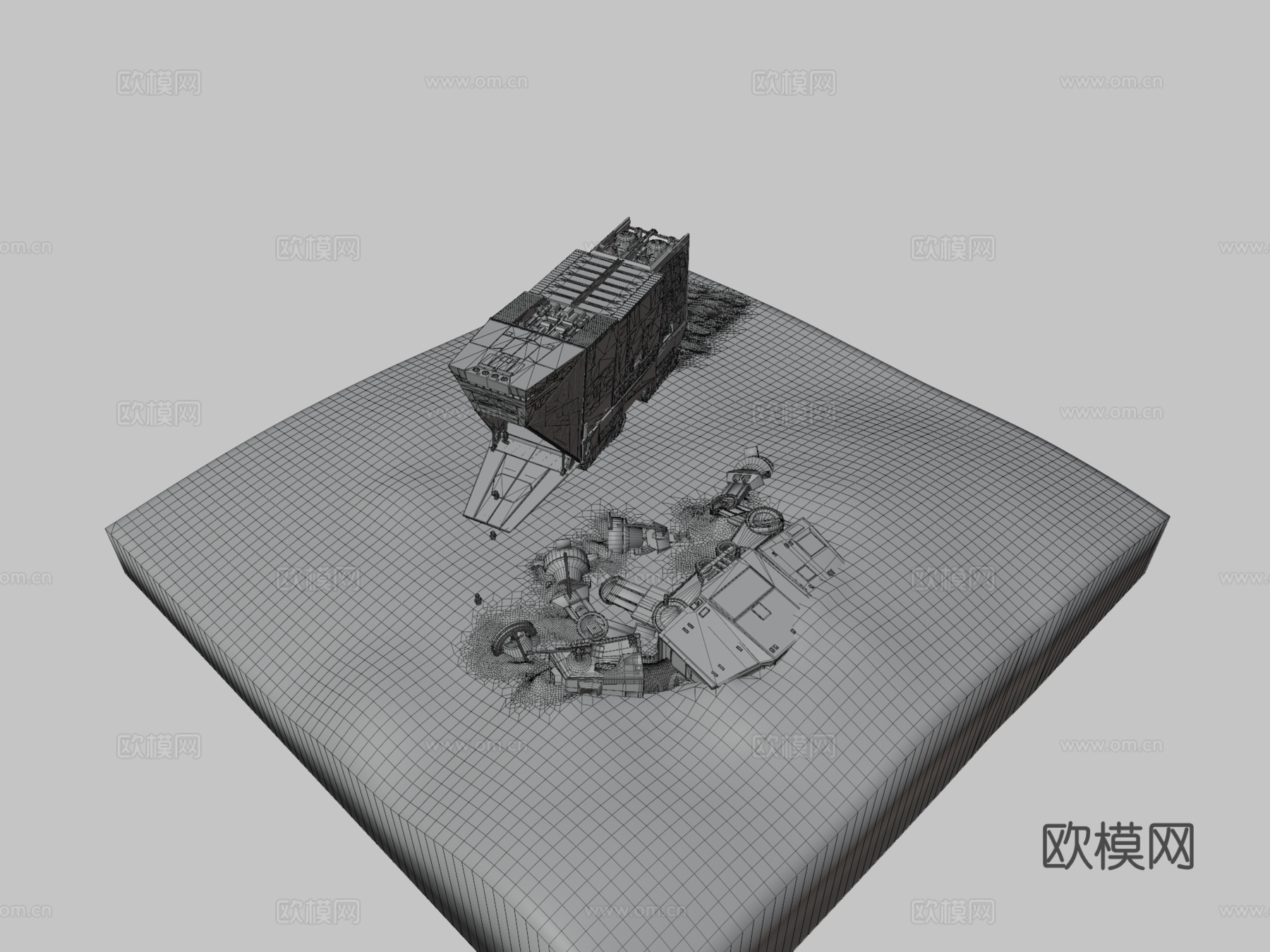 贾瓦沙地爬行者3d模型下载（渲染图3）