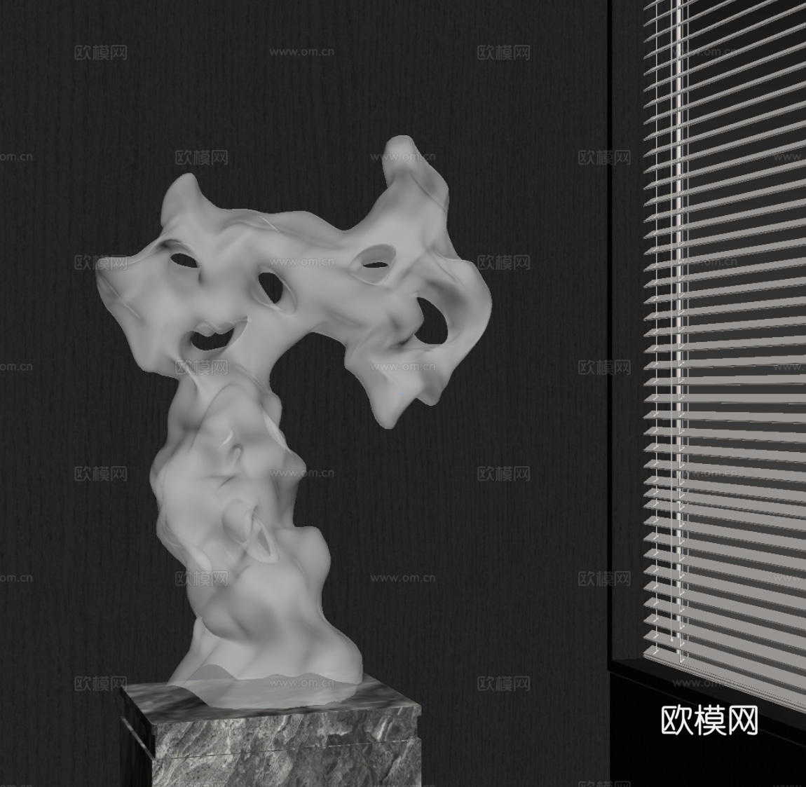 现代雕塑su模型