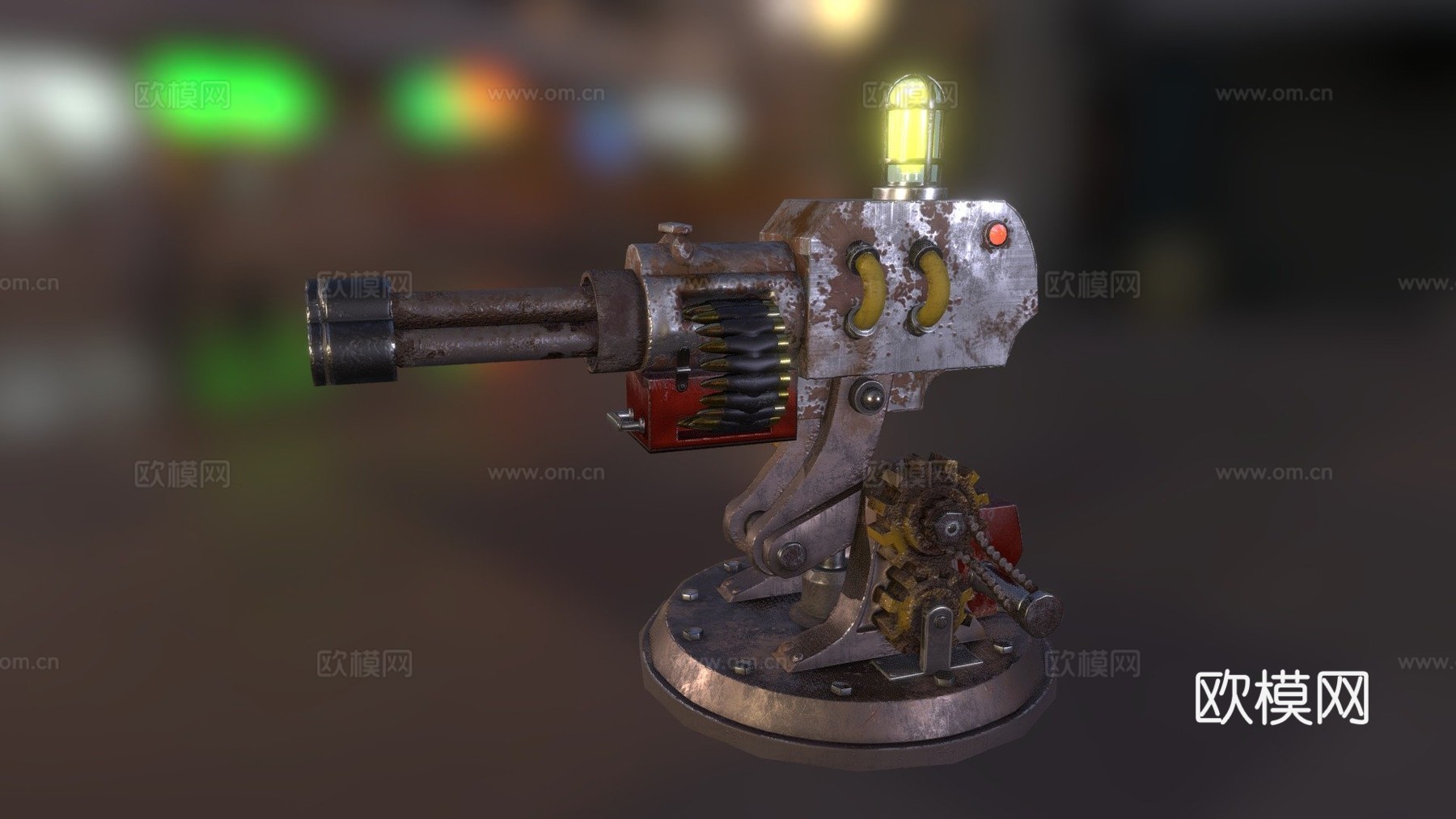 炮塔3d模型下载（渲染图1）