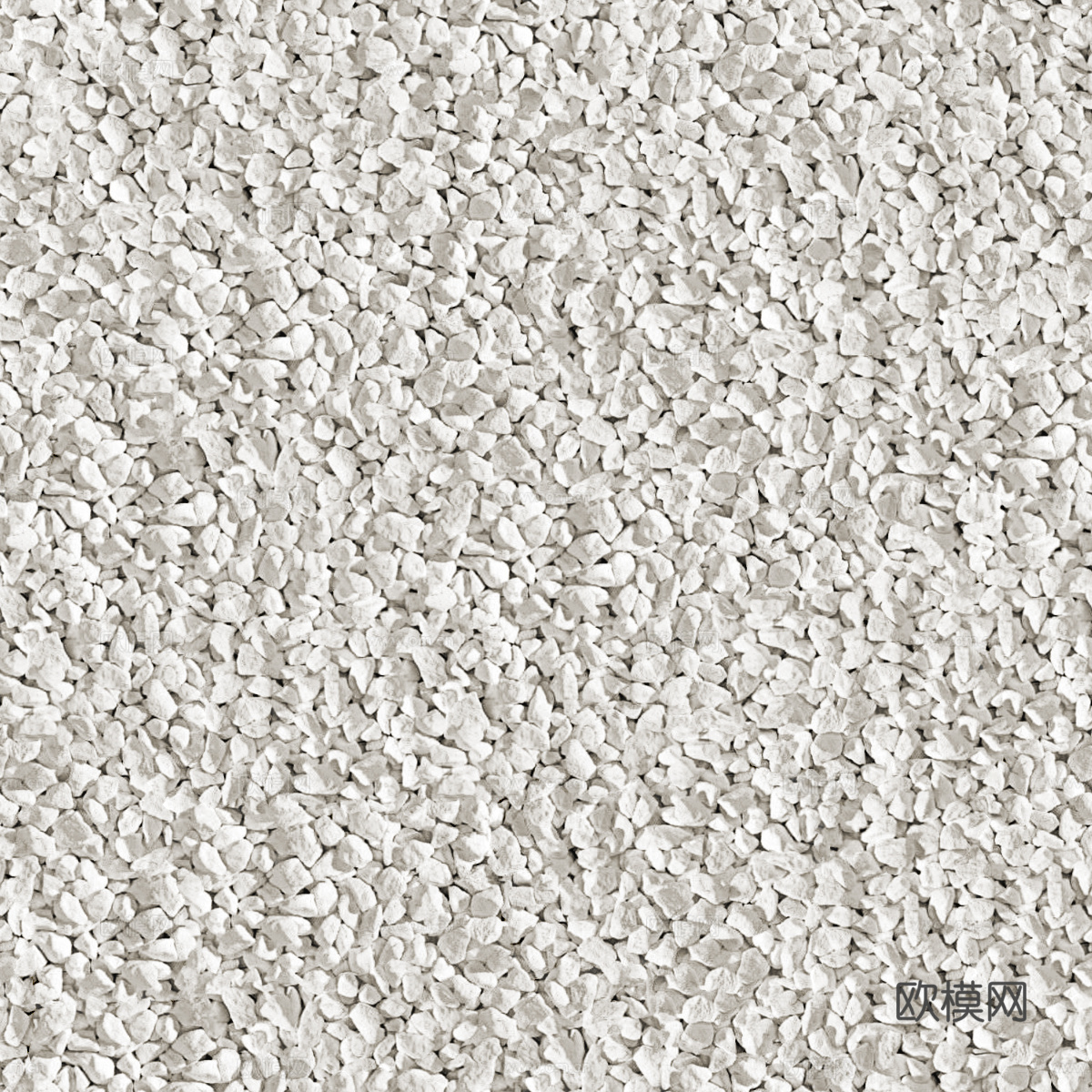 白色碎石砾石1