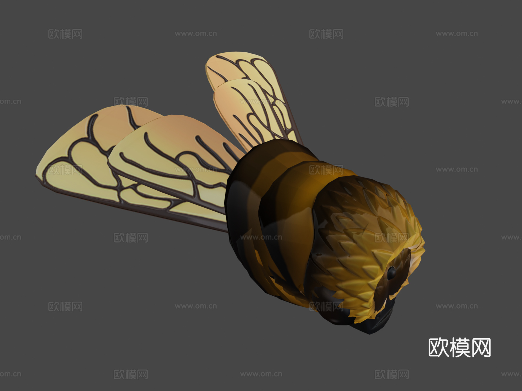 风格化工蜂3d模型下载（渲染图7）