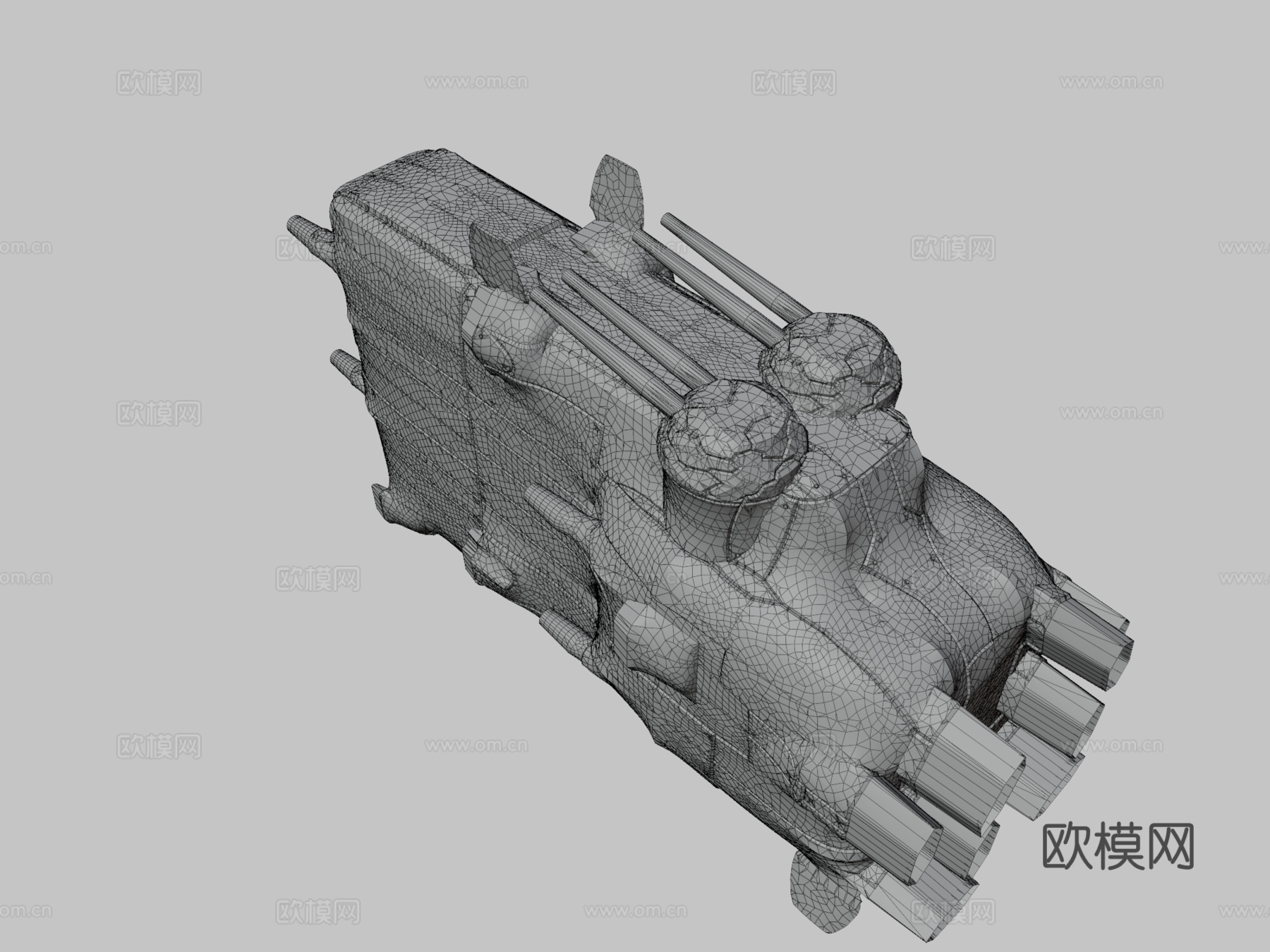 程序化硬表面建模测试9.7613d模型下载（渲染图3）