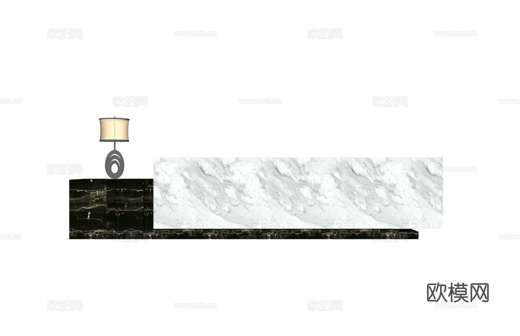 展厅 前台接待 前台 酒店前台 大厅 公司前台 办公空间su模型下载（渲染图2）