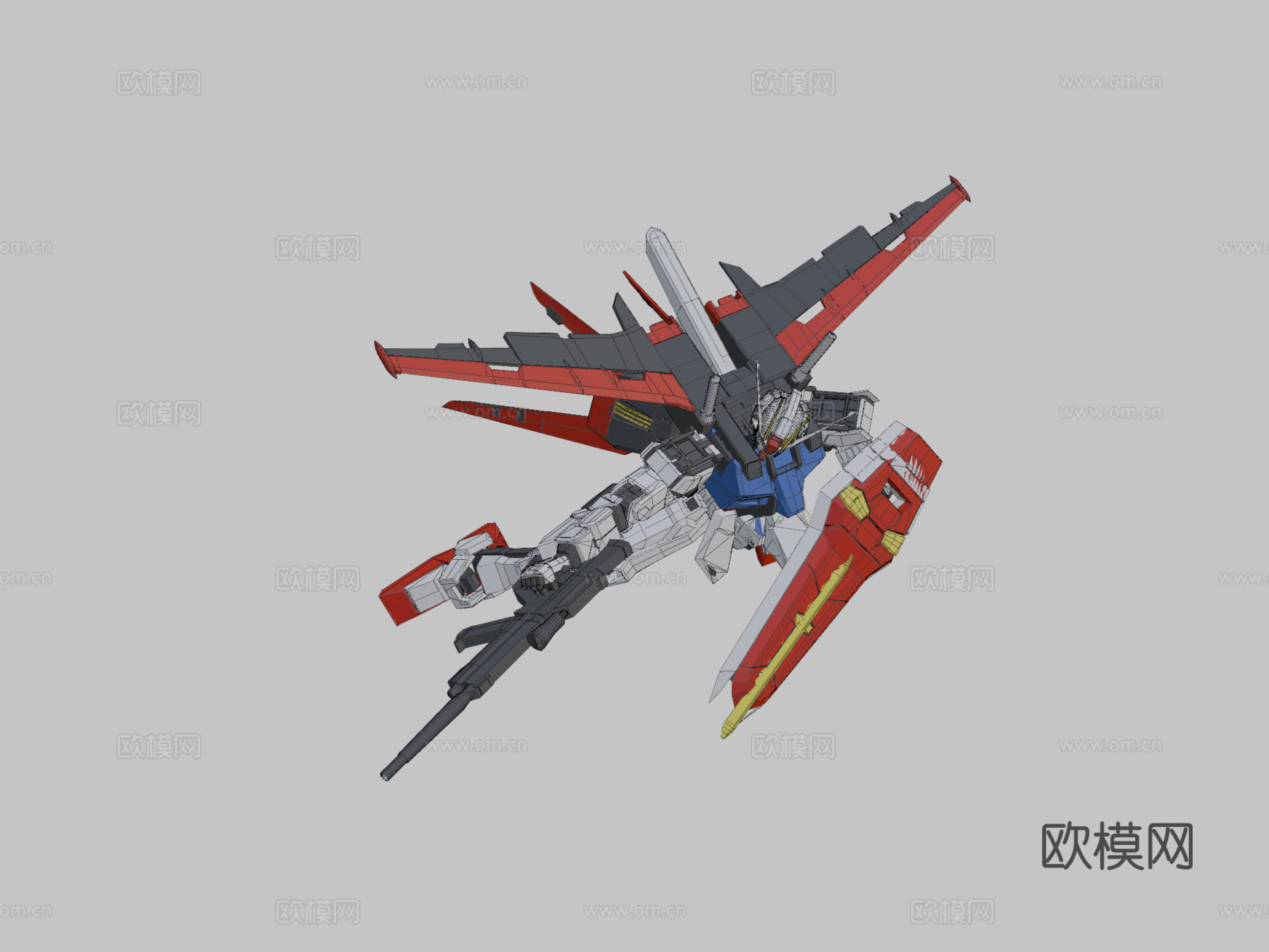 强袭高达3d模型下载（渲染图2）