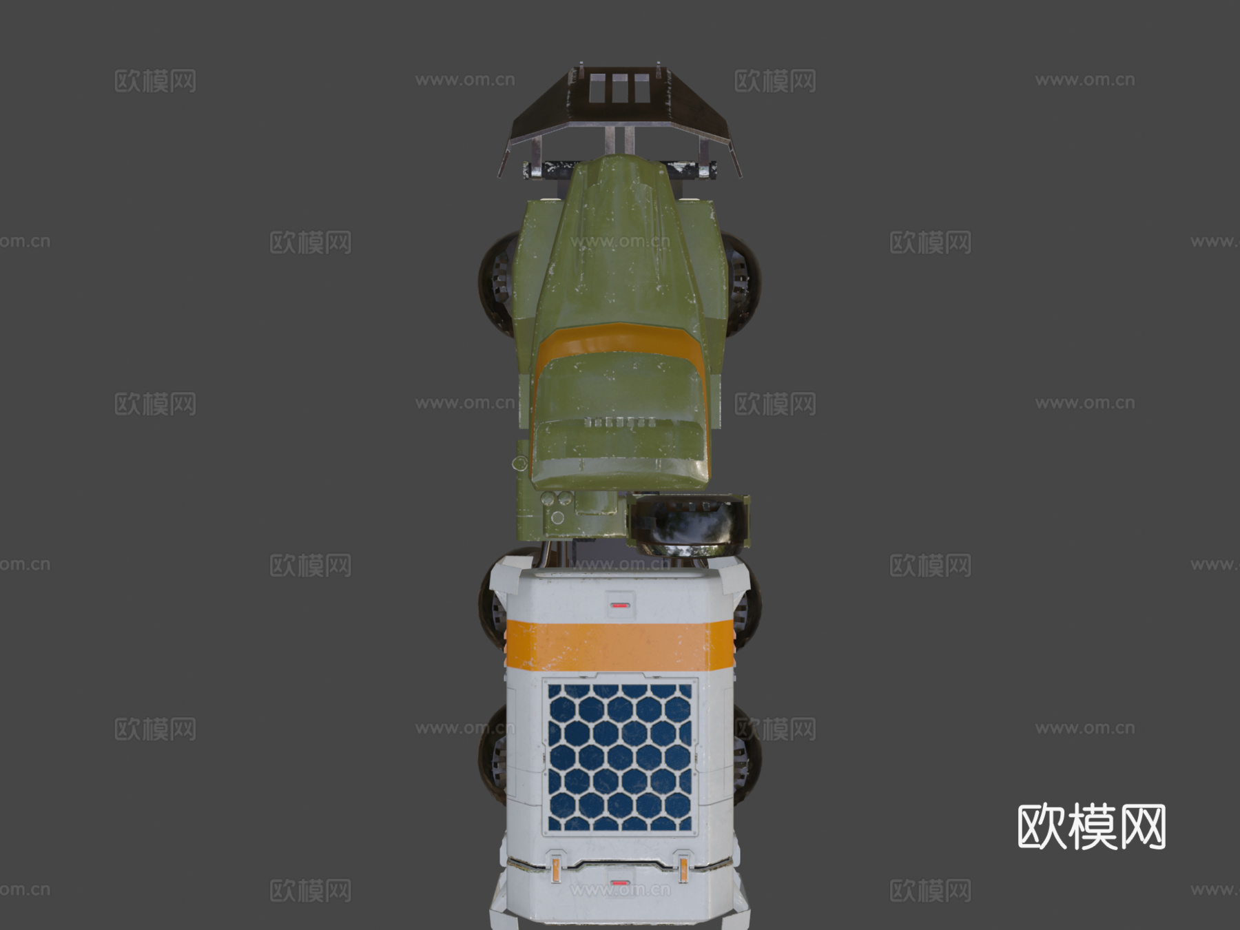 乌拉尔4320反重力悬浮卡车3d模型下载（渲染图8）