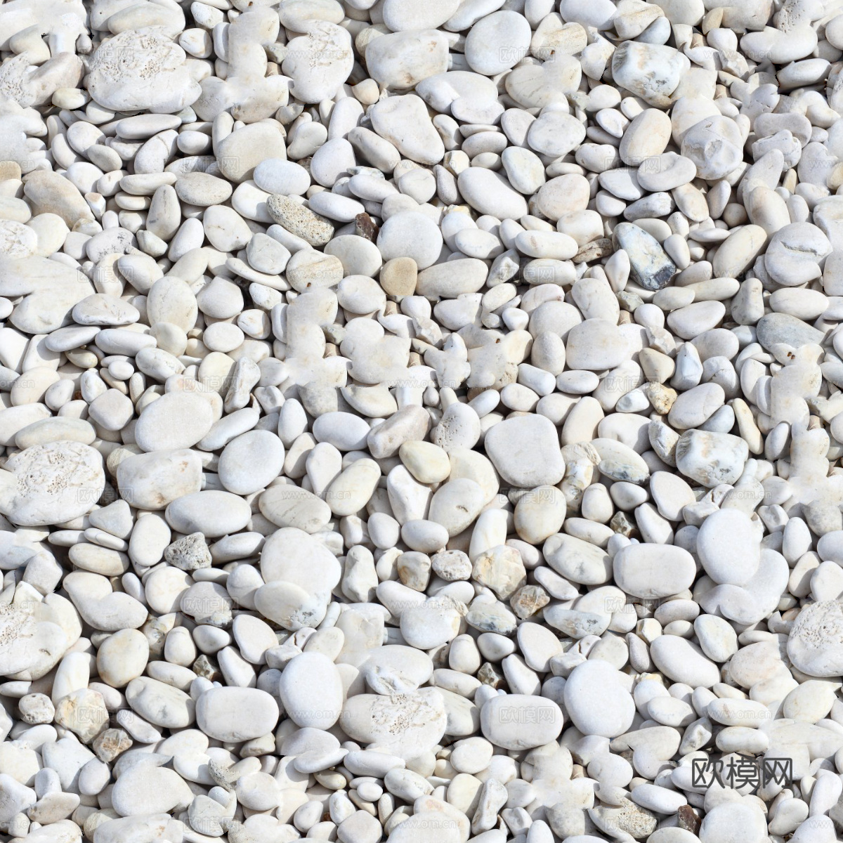 白色鹅卵石贴图1