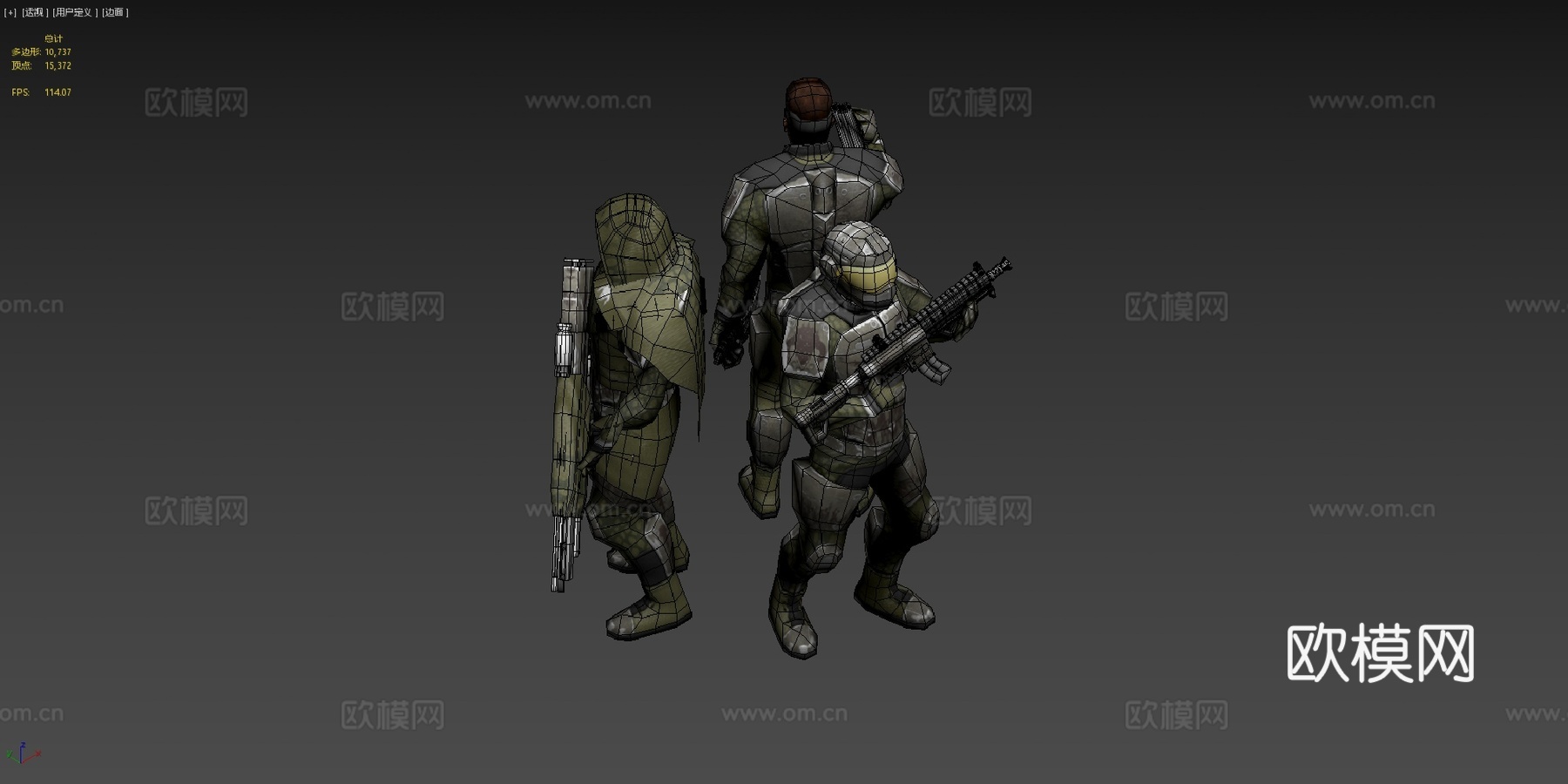 龙牙雇佣兵3d模型下载（渲染图4）