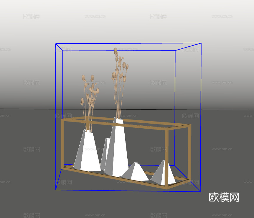 金属摆件su模型