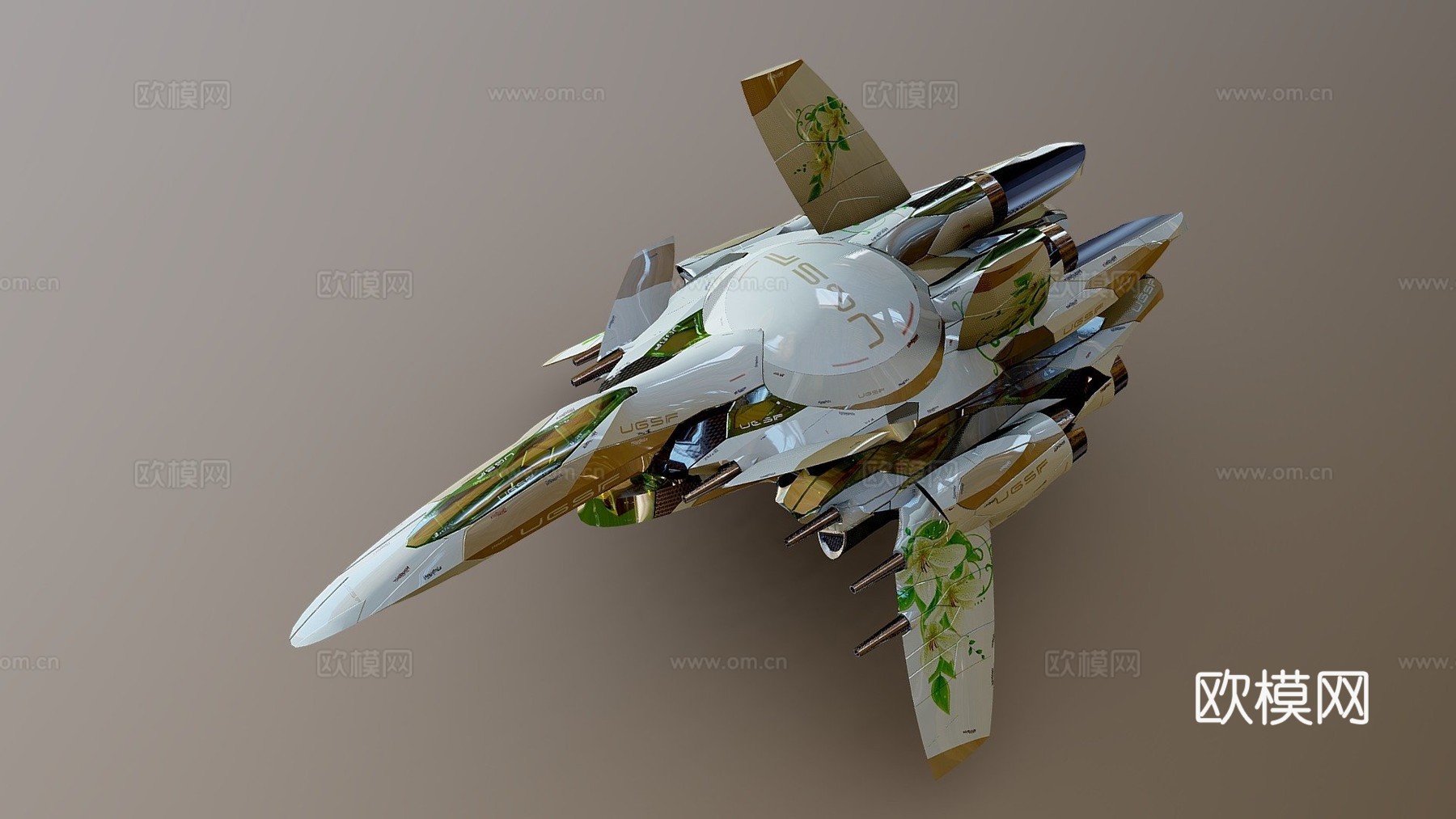 程序化硬表面建模测试10.0303d模型下载（渲染图1）