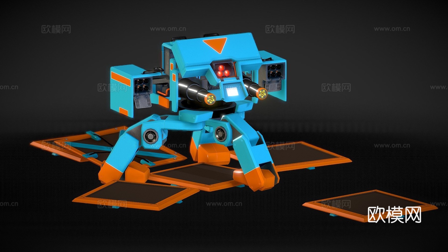 立方体机器人3d模型下载（渲染图1）