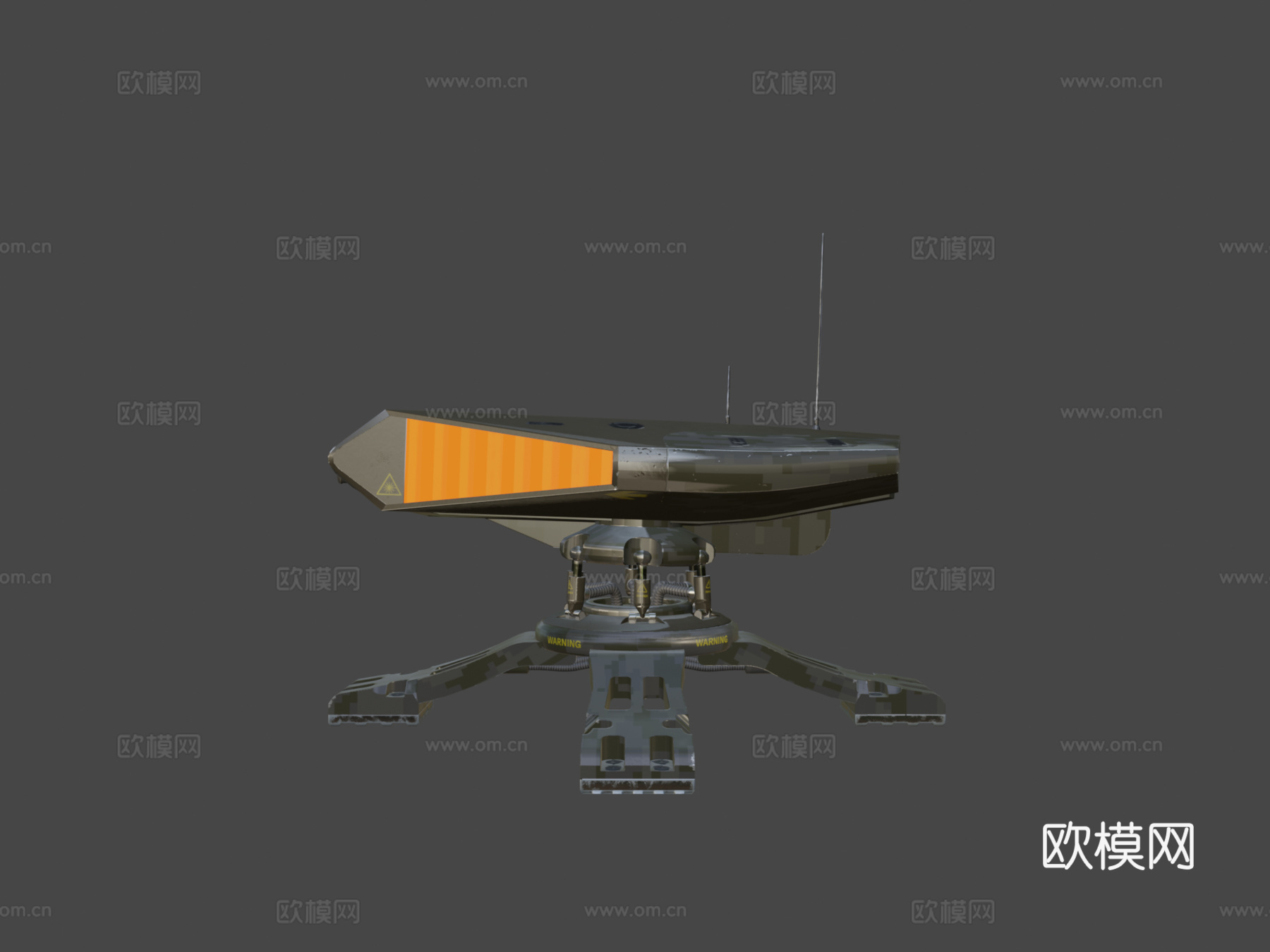 炮塔3d模型下载（渲染图6）
