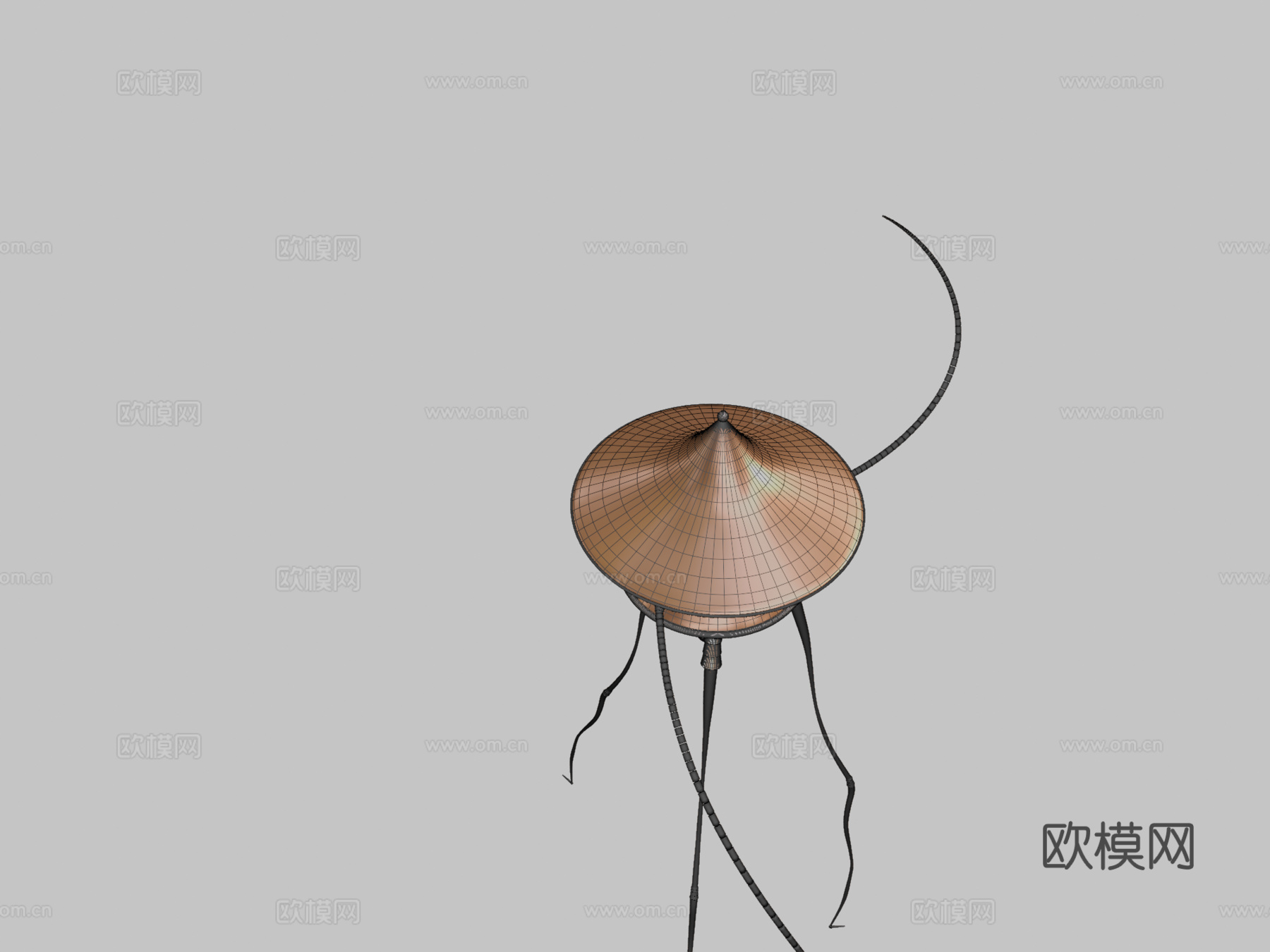 三脚架世界大战3d模型下载（渲染图2）