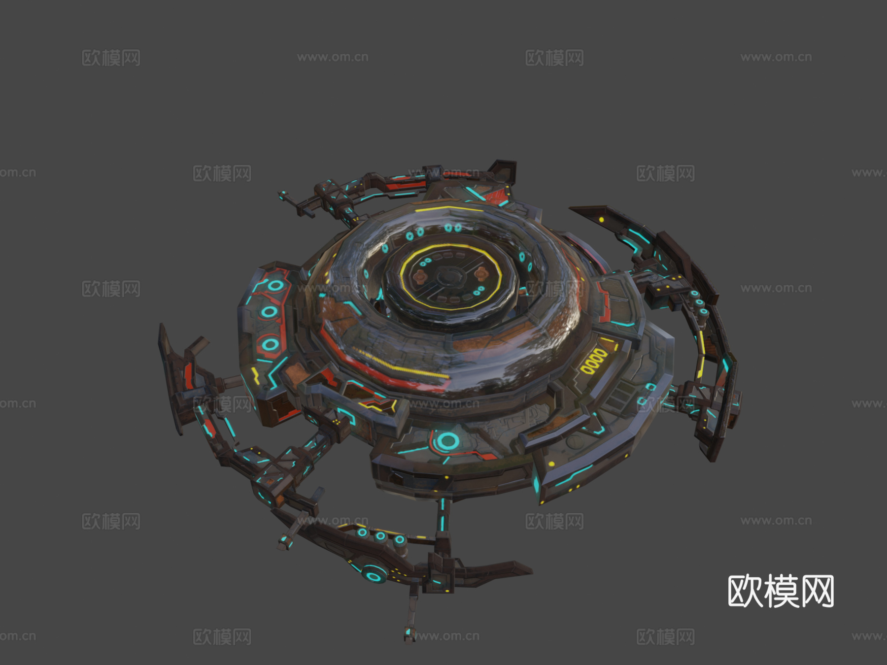 炮塔模块Exorium3d模型下载（渲染图5）