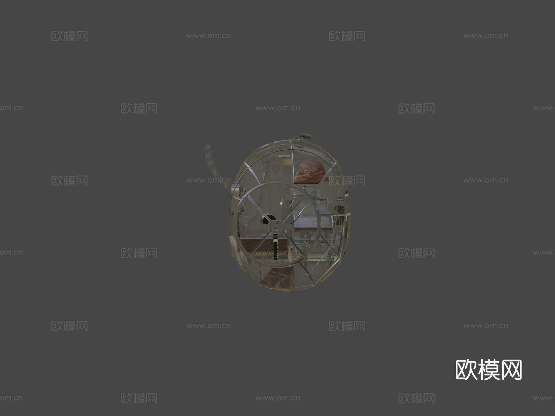 旧款He111H16驾驶舱3d模型下载（渲染图7）