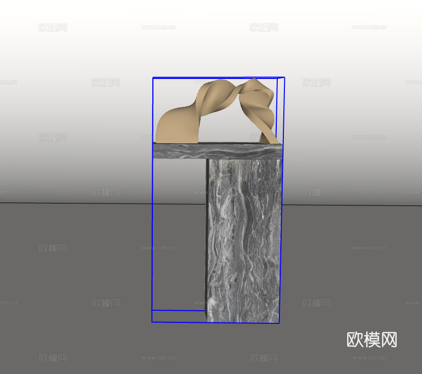 雕塑摆件su模型