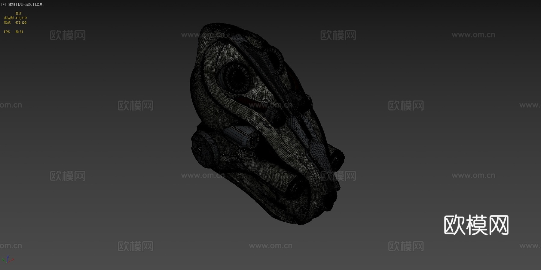 霸王龙3d模型下载（渲染图4）