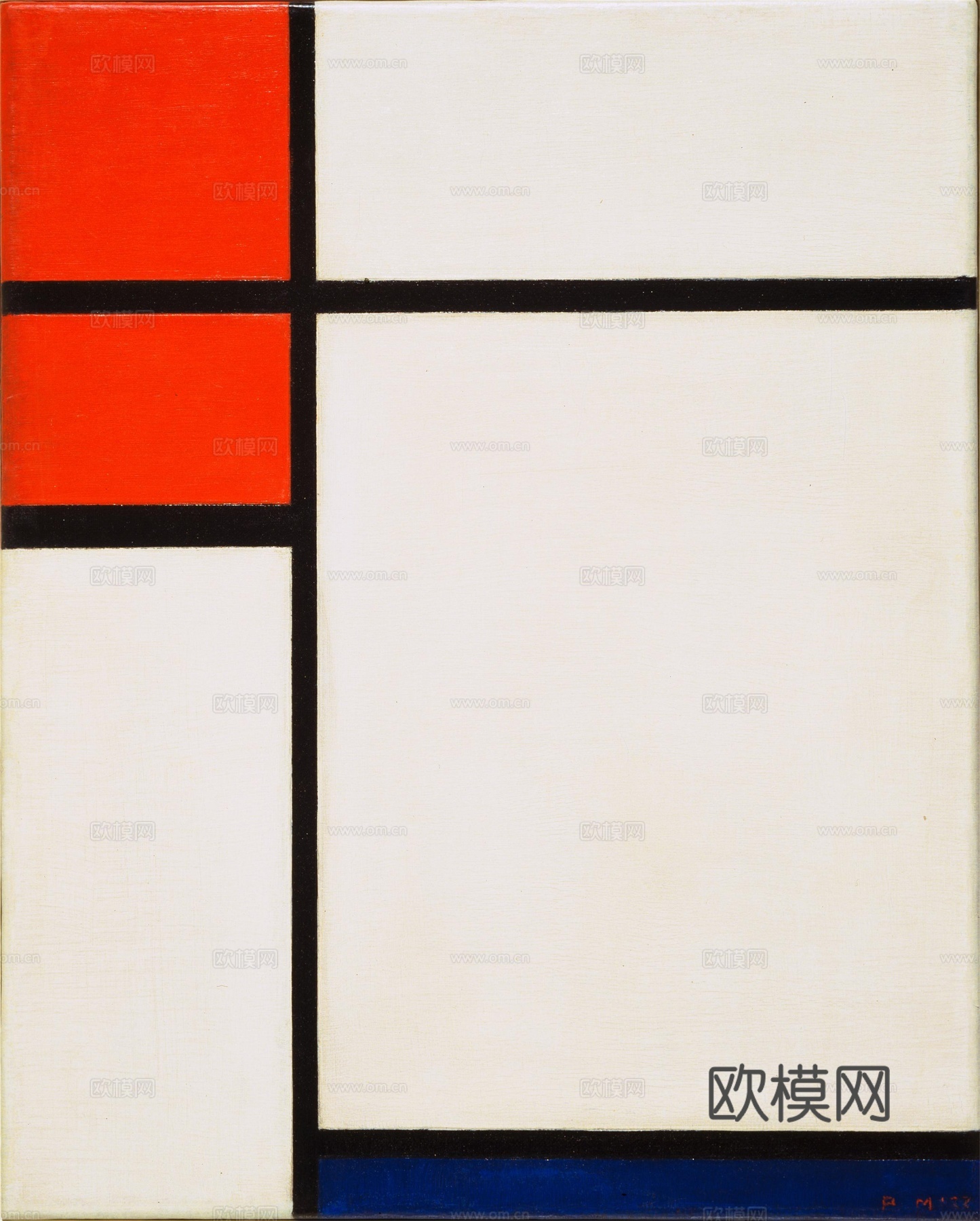 蒙德里安抽象画，风格派抽象画，装饰画48下载