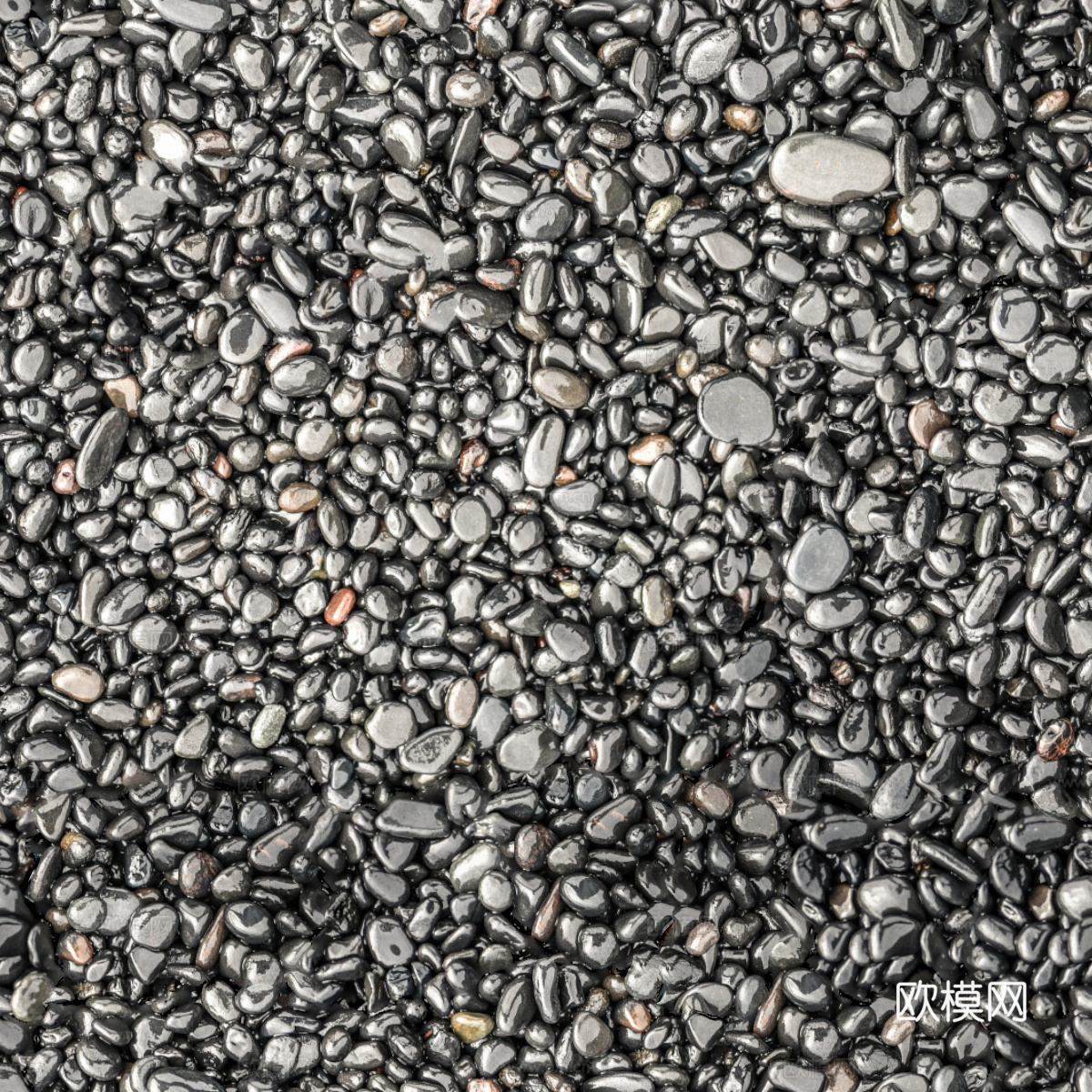 黑色鹅卵石贴图5