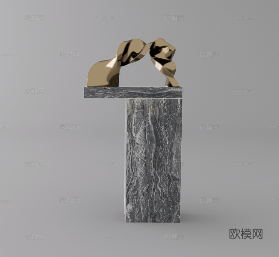 雕塑摆件su模型