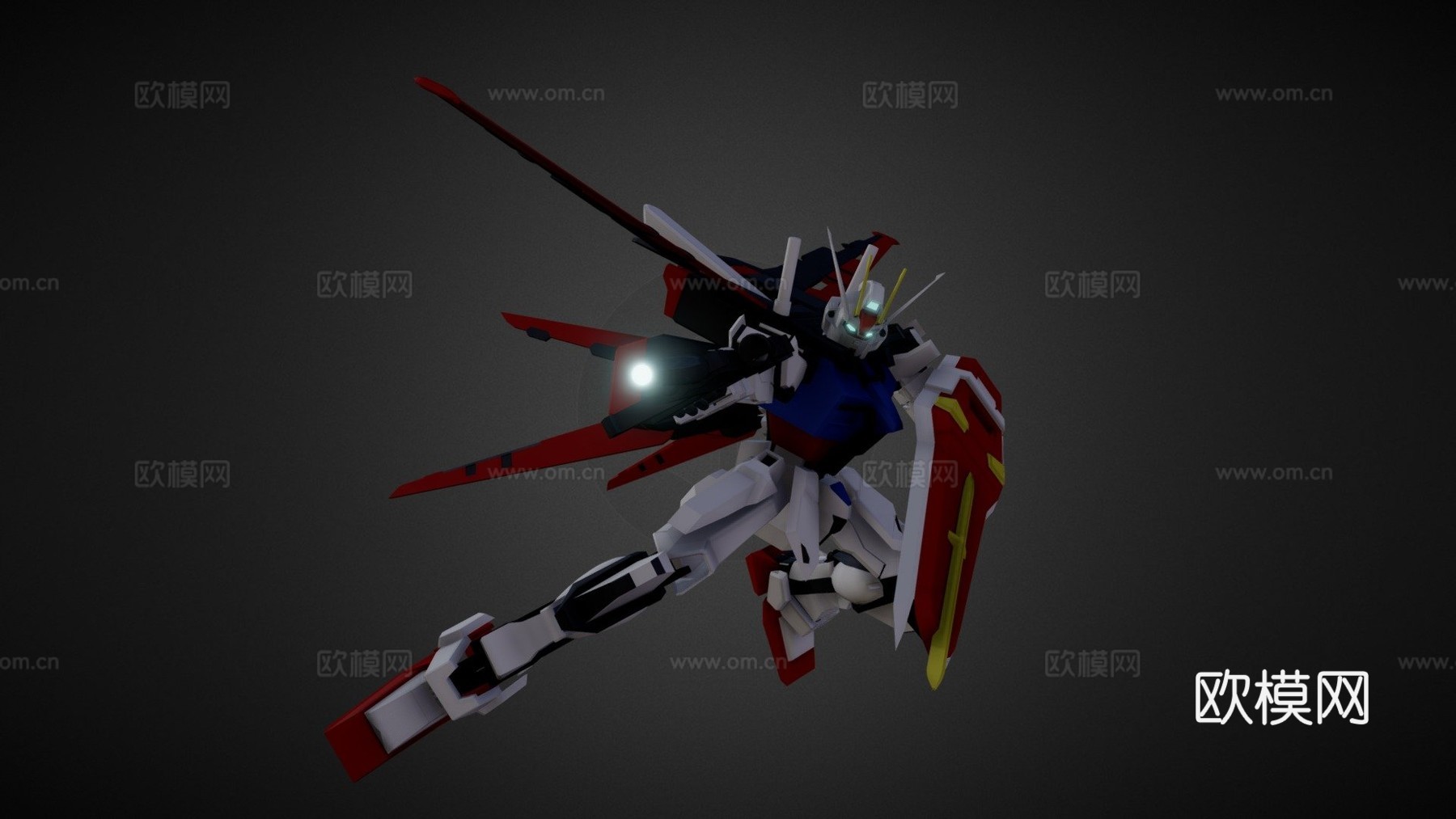 强袭高达3d模型下载（渲染图1）