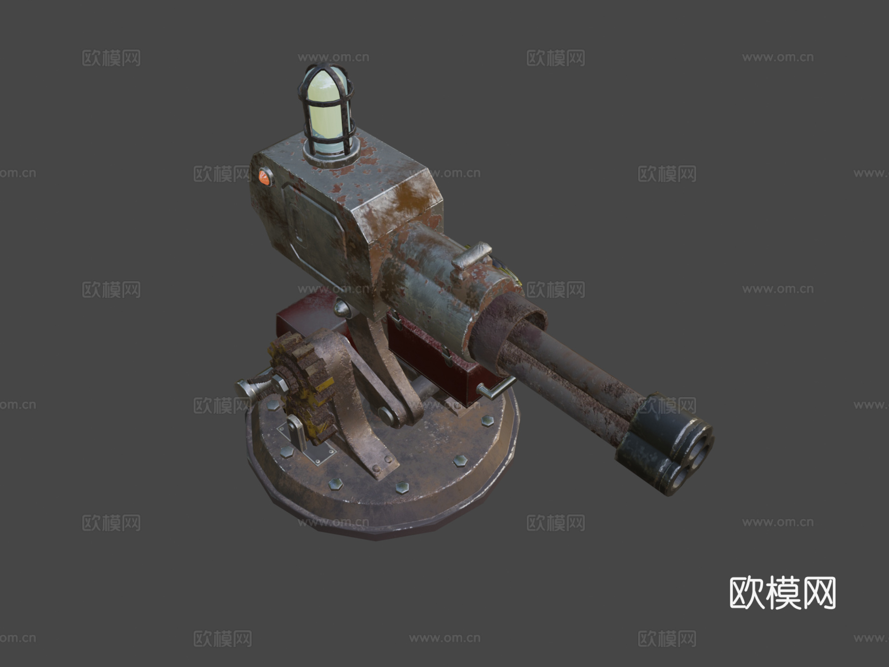 炮塔3d模型下载（渲染图5）