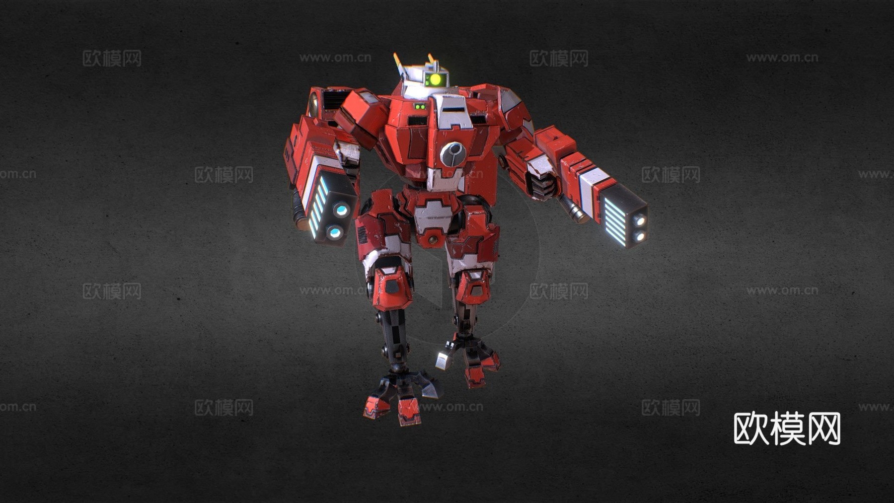 钛族危机装甲3d模型下载（渲染图1）