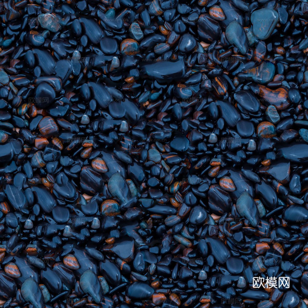 黑色鹅卵石贴图15