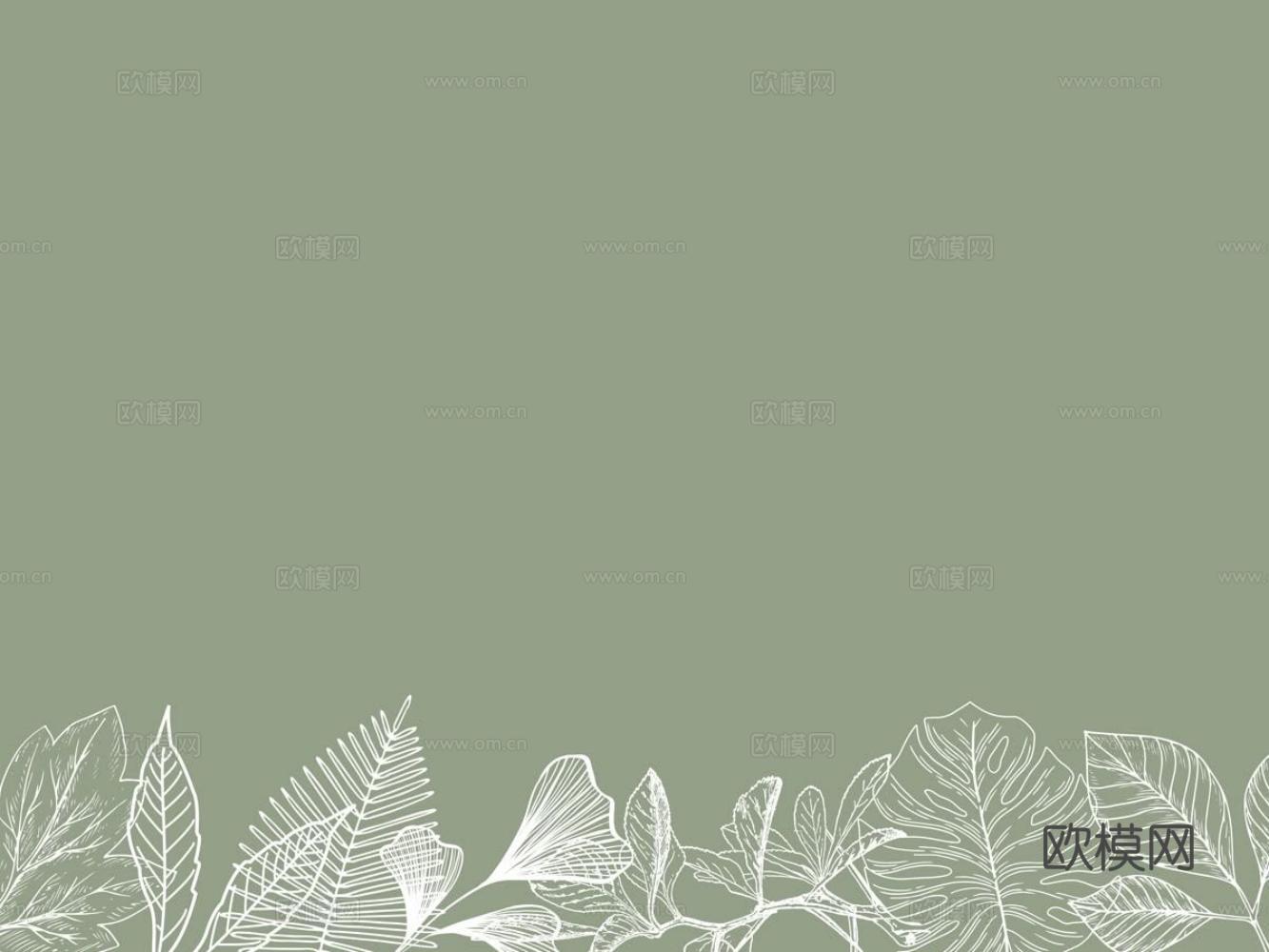 植物壁纸壁布 植物印花壁纸