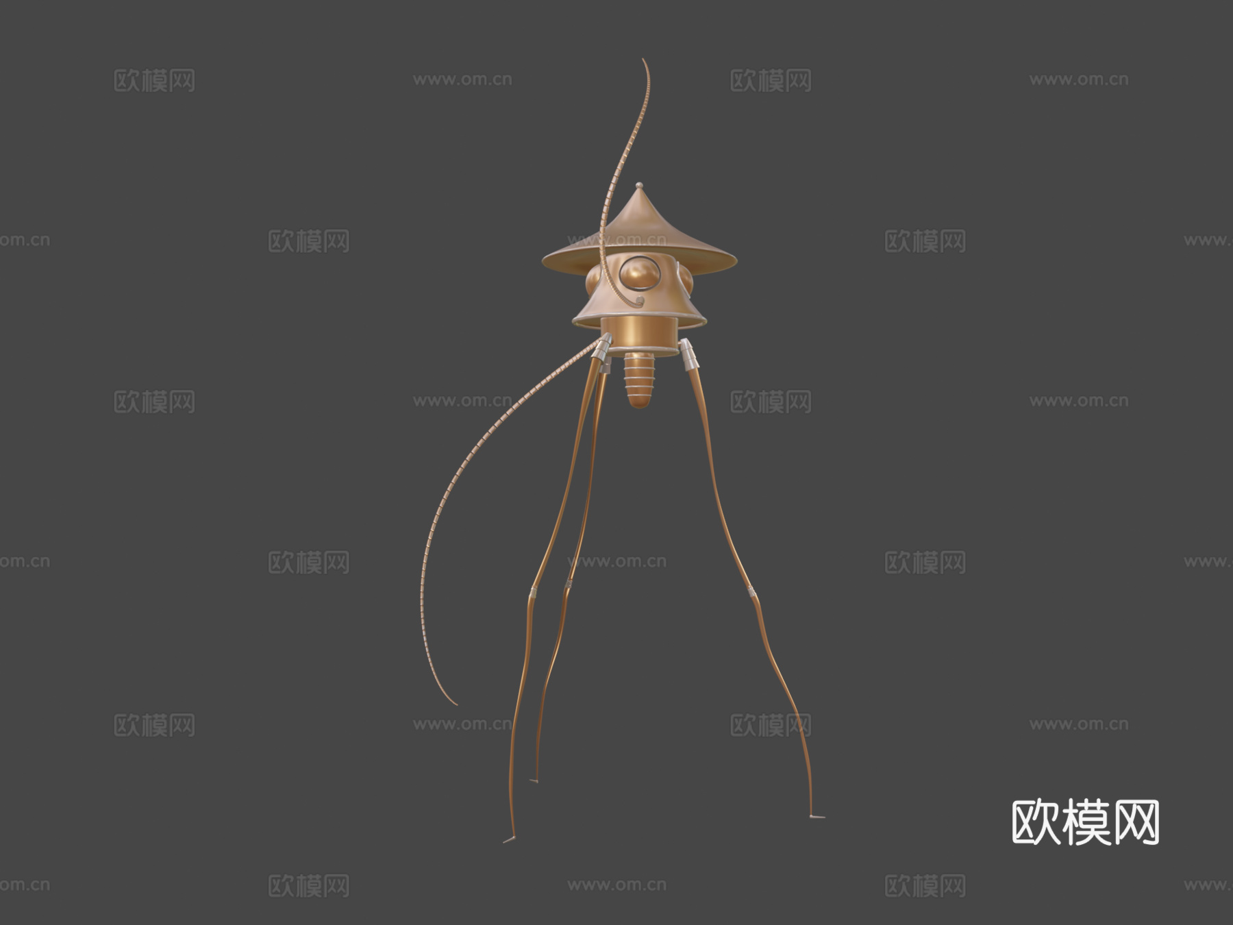 三脚架世界大战3d模型下载（渲染图5）