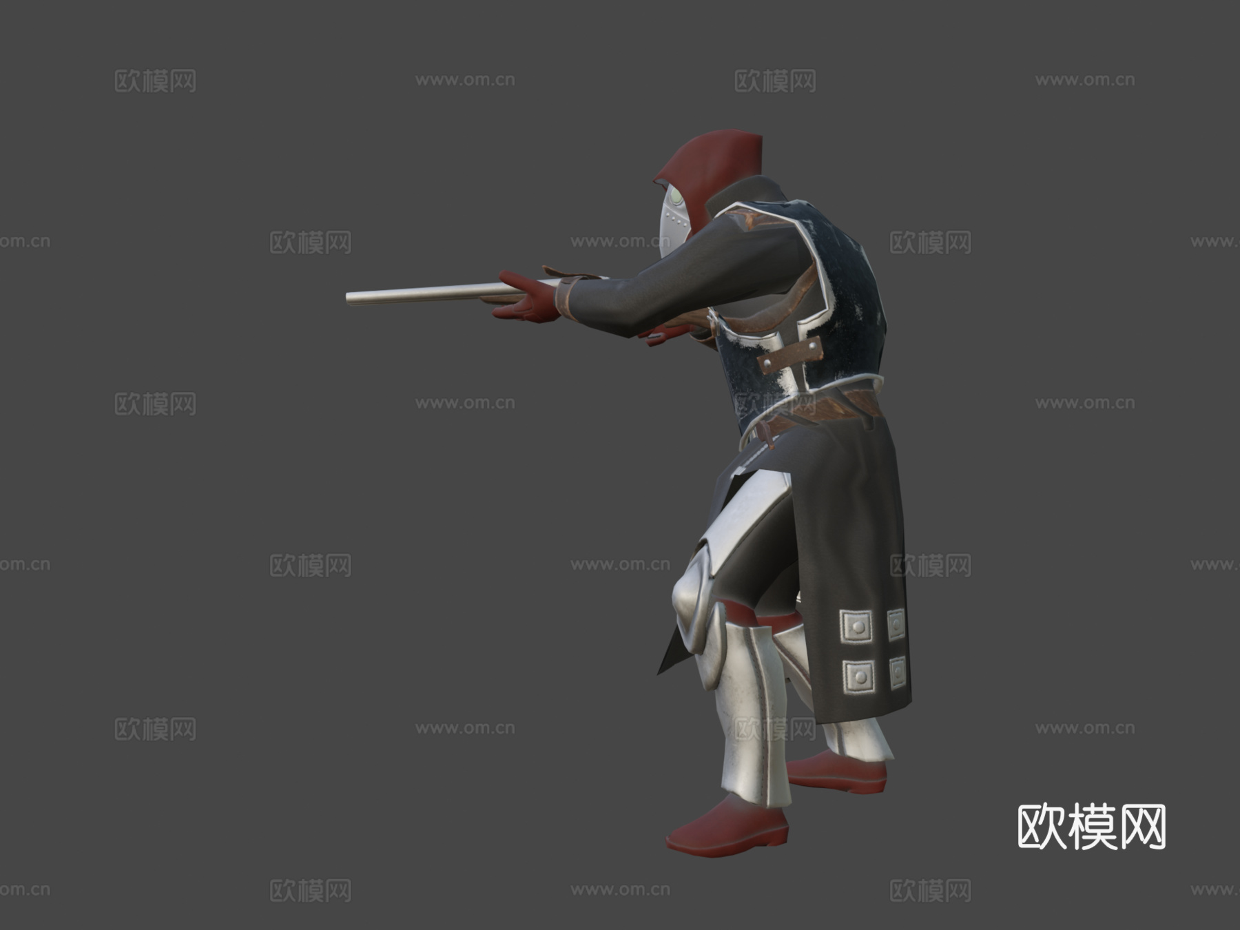 第六军团冲锋队员3d模型下载（渲染图7）