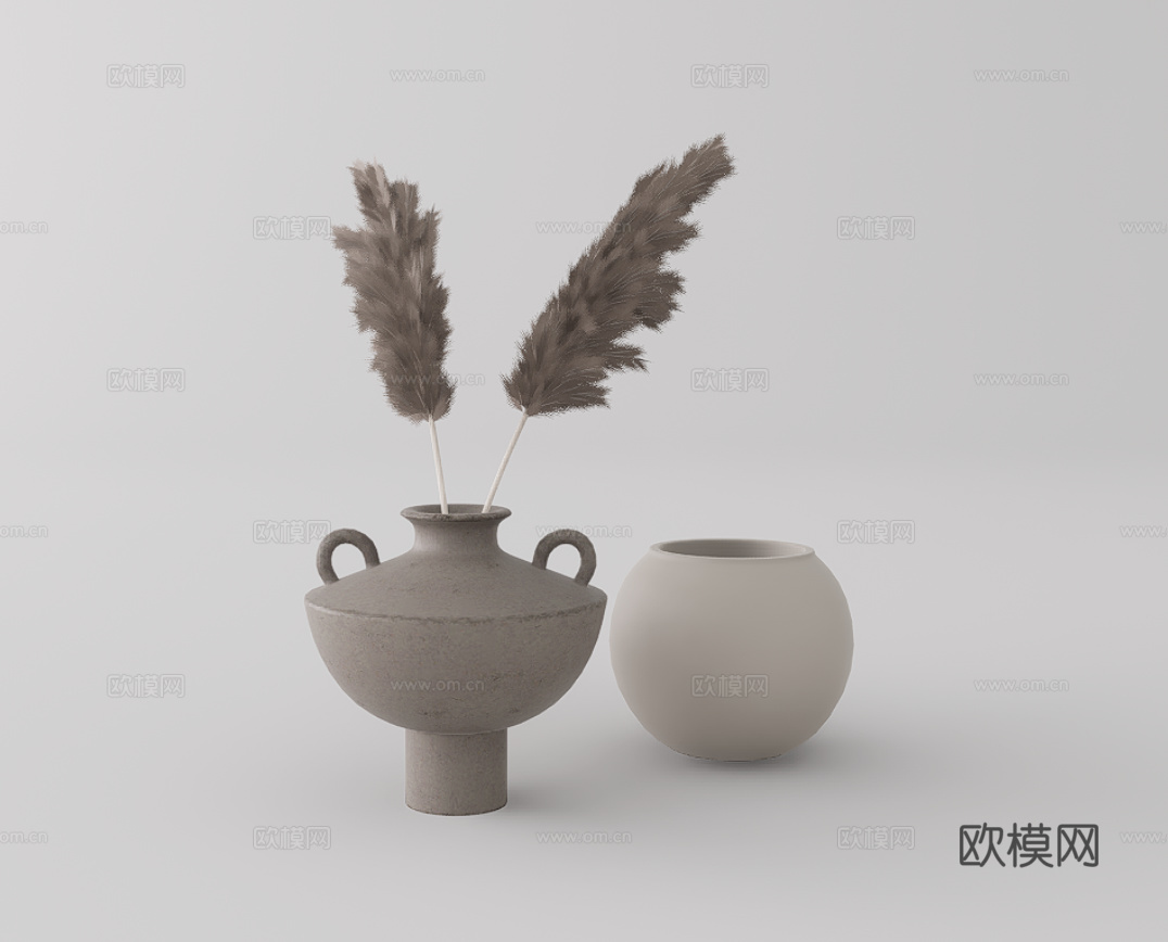 摆件su模型下载（渲染图1）