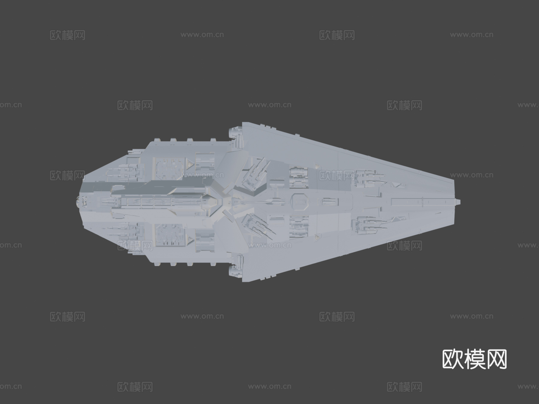 无畏级中型驱逐舰3d模型下载（渲染图8）