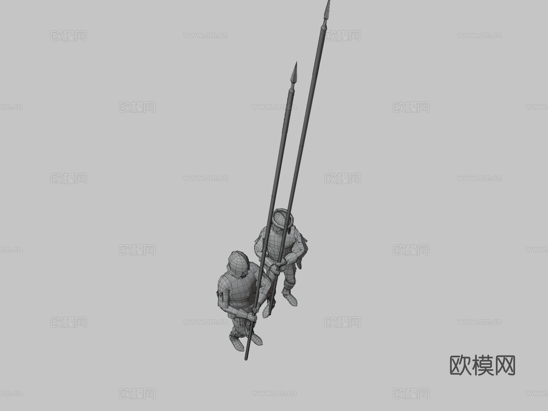 意大利专业长矛升级版3d模型下载（渲染图3）