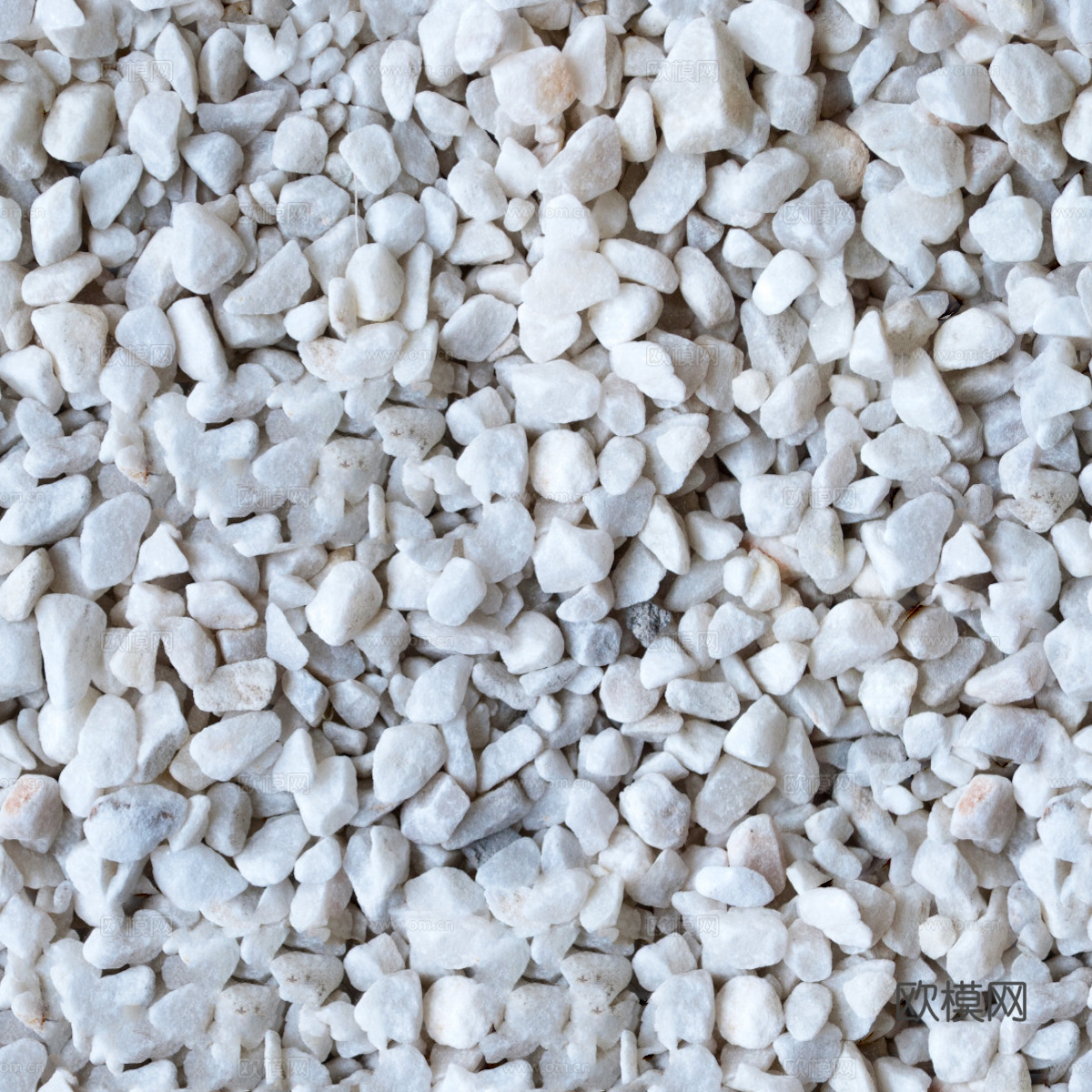白色碎石砾石5