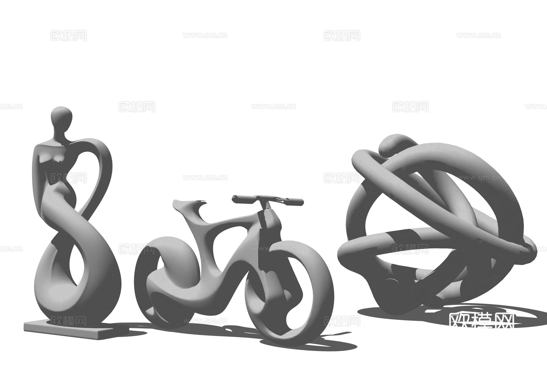 现代雕塑 景观雕塑 不锈钢雕塑  雕塑摆件 金属雕塑摆件 雕su模型