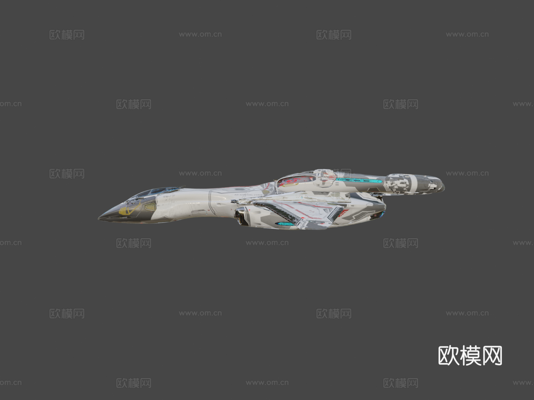 AC409女武神级曲速战斗机3d模型下载（渲染图7）