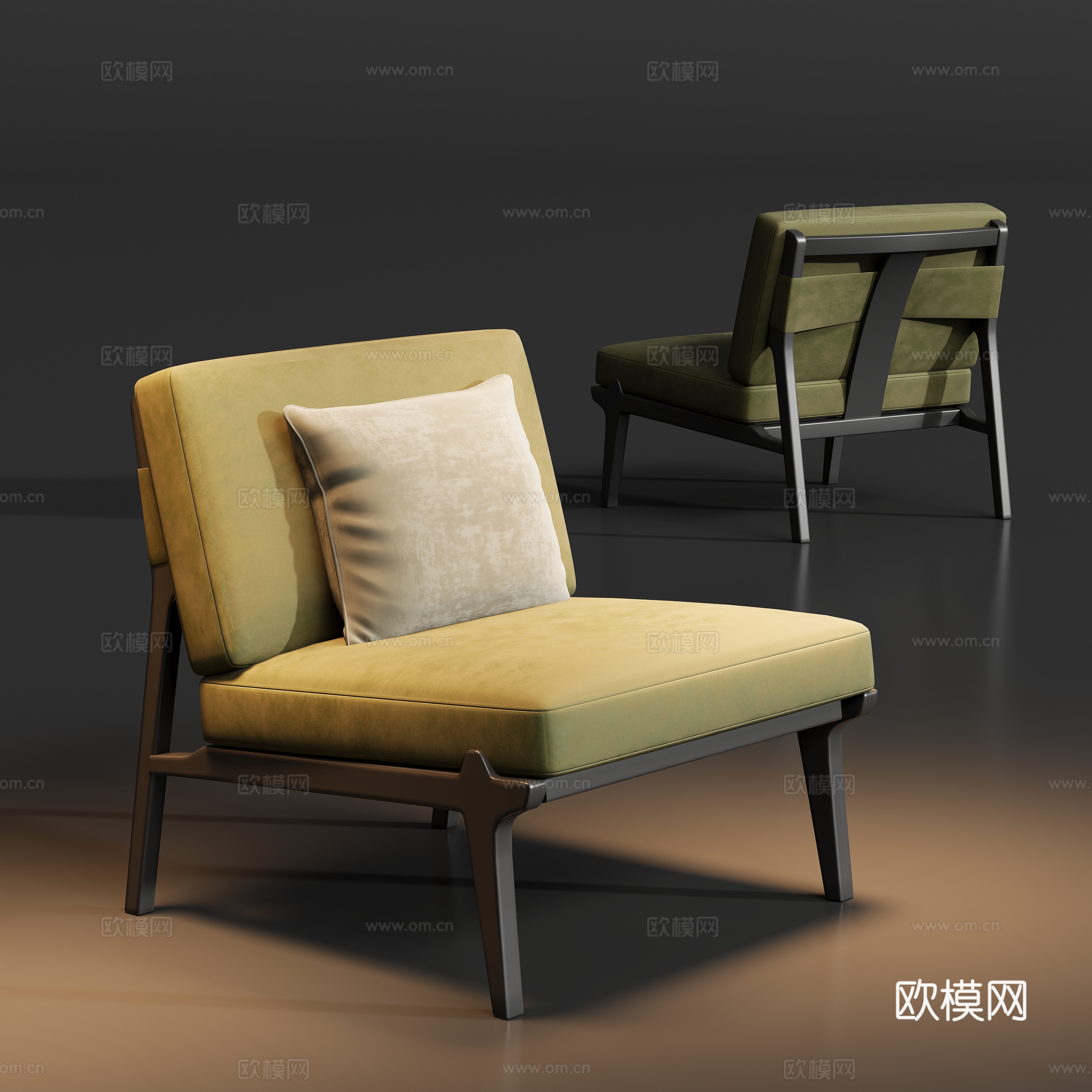 现代休闲椅su模型