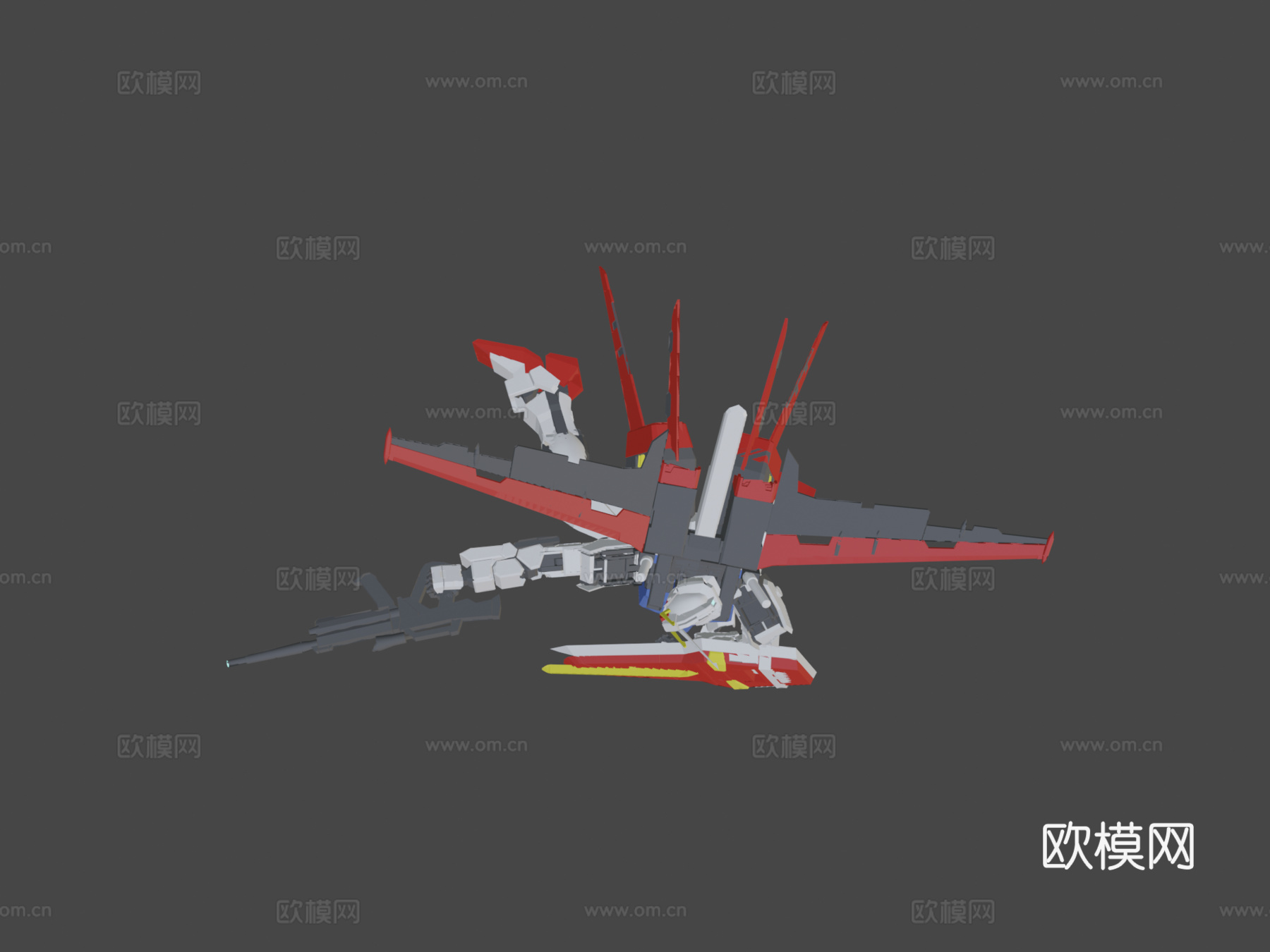 强袭高达3d模型下载（渲染图6）