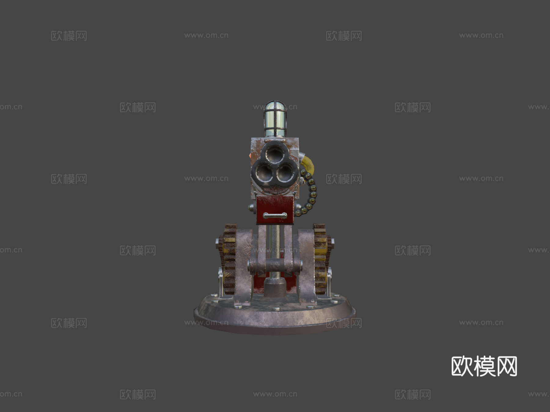 炮塔3d模型下载（渲染图7）