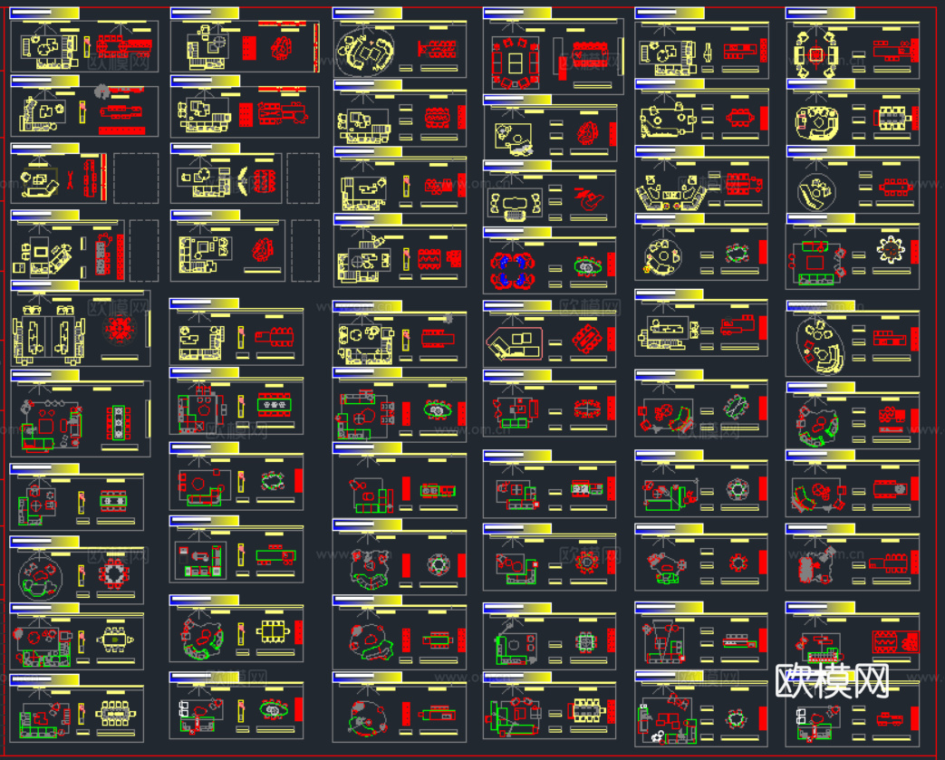 2026网红沙发CAD图库专辑大全cad施工图