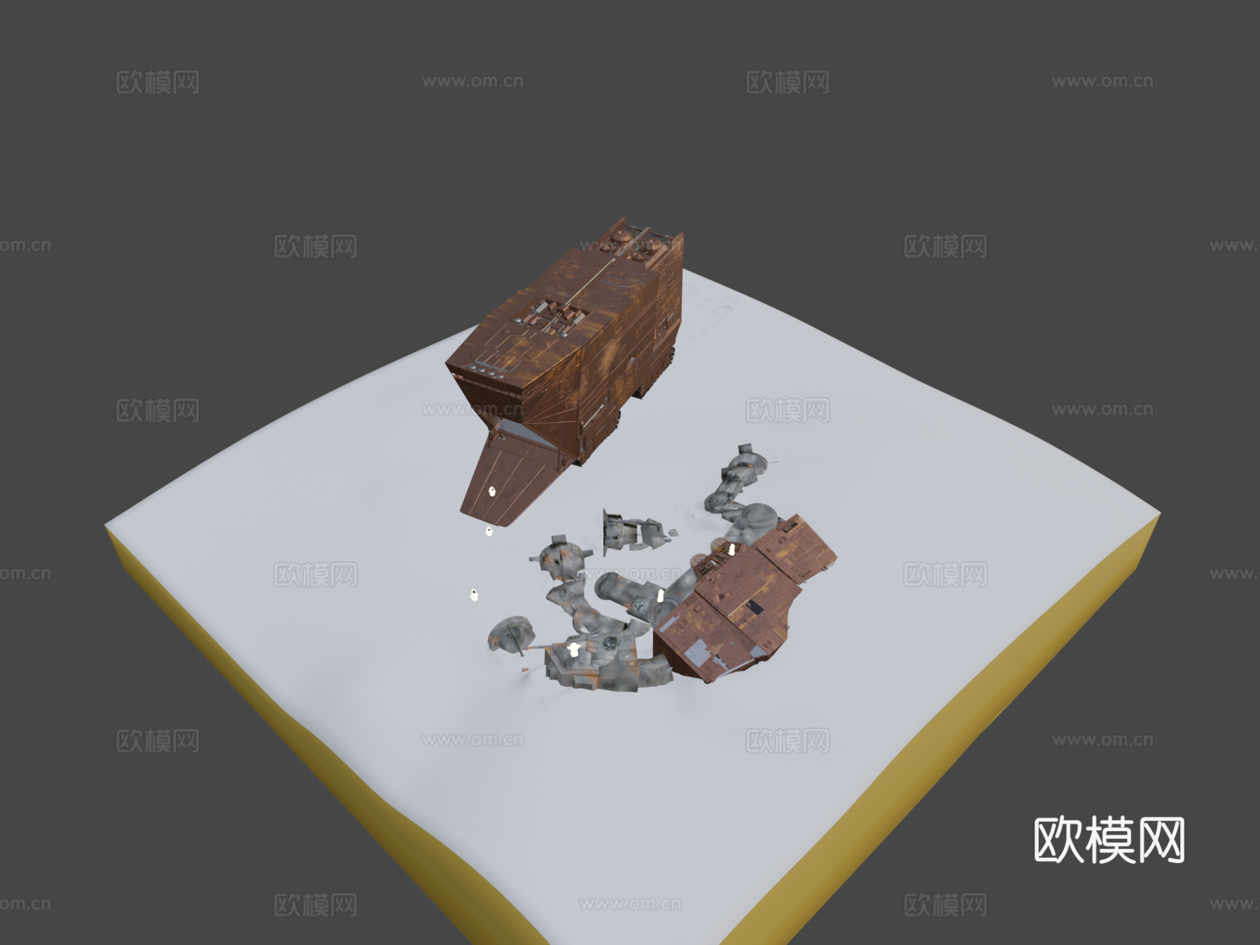 贾瓦沙地爬行者3d模型下载（渲染图1）