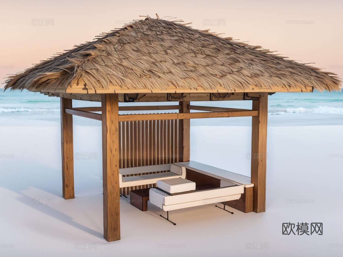 凉亭su模型下载（渲染图1）