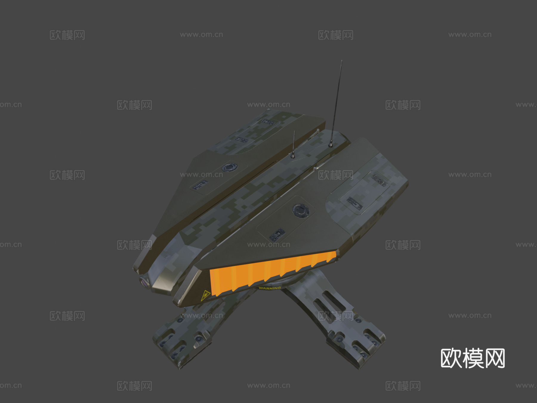 炮塔3d模型下载（渲染图5）