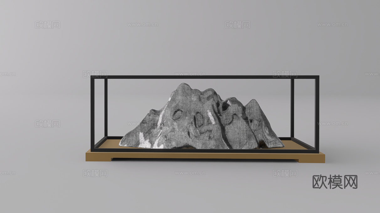 雕塑摆件su模型下载（渲染图1）